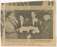 Press Image of National Council of Negro Women Awards Ceremony, October 12, 1953