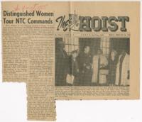"Distinguished Women Tour NTC Commands" Article, February 25, 1955
