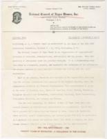 National Council of Negro Women Press Release, November 1955