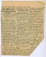 "Englewood to Let Dr. Bethune Speak" Article, May 12, 1952