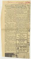 "Famous Mary Bethune Brings Counsel of Love to Memphis" Article, October 11, 1954