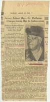 "Jersey School Bars Dr. Bethune; Charge Links Her to Subversives" Article, April 25, 1952