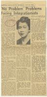 "'No Problem' Problems Facing Integrationists" Article, May 21, 1966