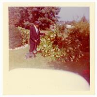 D. Hill and Dog (Gigi), circa 1970