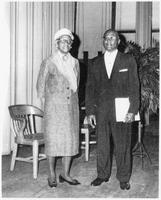 James P. Brawley and an Unidentified Woman, circa 1970