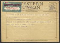 Maryann Cooper Telegram, circa 1940