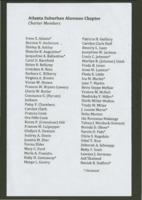 Atlanta Suburban Alumnae Chapter Member List, circa 2012