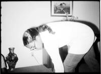 Unidentified Girl Bending Down, circa 1972