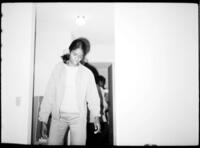 Unidentified Girl Standing in Doorway, circa 1972