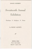 17th Atlanta Annual Art Exhibition Register, 1958