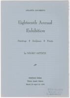 18th Atlanta Annual Art Exhibition Register, 1959