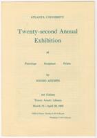 22nd Atlanta Annual Art Exhibition Register, 1963