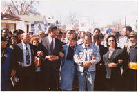 Joseph and Evelyn Lowery With Others at the 25th Anniversary Selma to Montgomery March, 1990