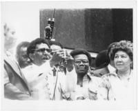Joseph E. Lowery With Others Holding Key to the City of Birmingham, circa 1980