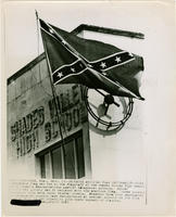 Confederate Flag Flies Outside of Shades Valley High School, 1963