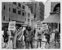Protesters in Front of the Kress and Myers Shops in Atlanta, Georgia, circa 1965