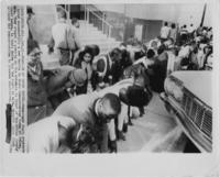 A Pray-In at the Dallas County Courthouse in Selma, Alabama, circa 1965