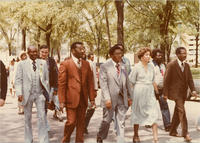 Fred Shuttlesworth, Joseph and Evelyn Lowery, and Others Marching, August 1978