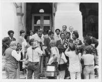 Joseph E. Lowery at a Press Conference, 1981