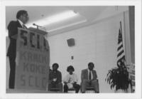 Joseph E. Lowery Speaking During a SCLC Anti-Drug Campaign Event, circa 1989