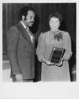 Evelyn G. Lowery With John Nettles During a SCLC Chapter Awards Banquet, July 1981