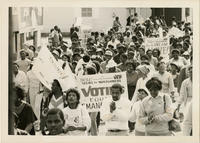 A Crowd of Demonstrators During the 20th Anniversary Selma to Montgomery March, 1985