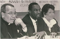 Eugene Marino, Floyd Flake, and Evelyn G. Lowery, August 1989