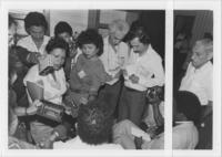 SCLC Staff at a Press Conference in Nicaragua, circa 1986