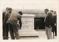 Joseph E. Lowery, Sergio Ramirez, and Others at the Martin Luther King, Jr. Memorial, November 1986