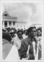 Joseph E. Lowery Speaking to the Press, 1985