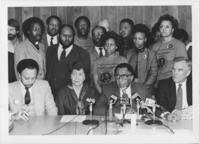 Joseph E. Lowery and Others at a Press Conference, January 15, 1986
