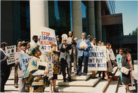 Joseph E. Lowery With Others at AT&T Protest, circa 1993
