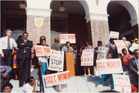 Evelyn G. Lowery Speaking at a "Stop the Killing" Rally, 1992