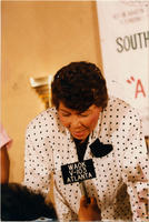 Evelyn G. Lowery Being Interviewed, circa 1990