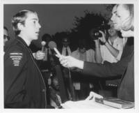 South African Boys' Choir Member Being Interviewed, October 14, 1981