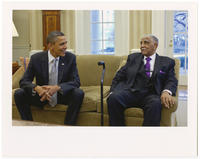Joseph E. Lowery With Barack Obama, 2011