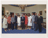 Joseph E. Lowery With Barack Obama and Others, August 12, 2009