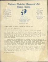 Correspondence from T.Y. Rogers, Jr. to Joseph E. Lowery, October 25, 1967