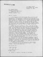 Correspondence from Lynette Macer to Joseph E. Lowery, October 14, 1989