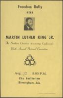 9th Annual SCLC Convention Freedom Rally Flyer, August 12, 1965