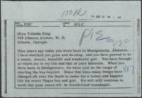Telegram to Yolanda King from Martin Luther King, Jr., November 17, 1964