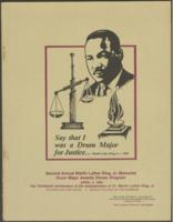 2nd Annual Drum Major for Justice Awards Dinner Program, April 4, 1981