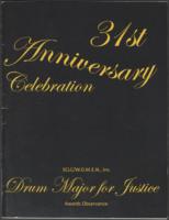 31st Annual Drum Major for Justice Awards Dinner Program, April 3, 2010