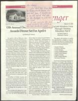The Messenger and Cascade United Methodist Church Worship Service Program, March 1991