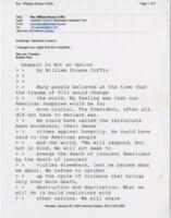 "Despair Is Not An Option" by William Sloane Coffin, 2004
