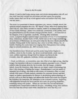 "Down By The Riverside" Sermon/Speech, circa 1993