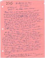 "We Shall Not/Will Not Bow Down" Sermon/Speech, circa 1996