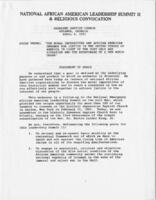National African American Leadership Summit II & Religious Convocation, April 4, 1991
