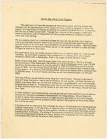"United We Stand Food Program" Information and News Clippings, 1989
