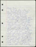 Correspondence Between Ronald Ward and Kim Miller, 1986